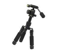 Trípode de escritorio 20 pulgadas tamaño 5 secciones 360 grados a 11 libras para cámaras DSLR y teléfonos soporte de conexión soporte de aluminio