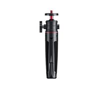 Trípode de extensión para cámara de acción Insta360, mini soporte de trípode para selfie con soporte para smartphone, mango ajustable portátil para cámara de acción DJI (negro)