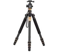 Trípode de fibra de carbono de 170 pulgadas con monopié profesional y cabezal de bola de 360 grados para cámaras DSLR Sony, Canon, Nikon, con carga de hasta 12 kg (TC2534), color negro