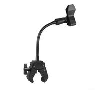 Trípode de micrófono flexible con abrazadera, soporte ABS de 30 cm, incluye adaptador de 3/8" a 5/8" para Studio Podcast Voz Negro (U15 vigorous clip)