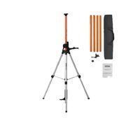 Trípode de nivel láser SucceBuy, montaje de rosca de 1/4 "-20 y 5/8"-11, ajuste de altura de 40,94-133,85 pulgadas con burbuja de nivel y soporte resistente Telescopic