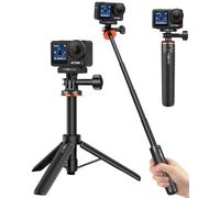 Trípode de palo selfie de 20in / 51 cm para DJI Osmo Action 5 Pro/4/3, Osmo 360, soporte de trípode de escritorio 2 en 1 con adaptador magnético de liberación rápida, mango extensible/monopié/varilla