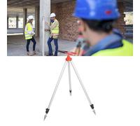 Trípode de Prisma de Aleación de Aluminio, Ligero y Resistente, 4 Secciones, para Topografía de Estación Total, Poste Universal con Burbujas