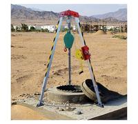 Trípode de rescate de altura ajustable para pozos y espacios reducidos, equipo de seguridad telescópico para salvar vidas, protección contra caídas y operaciones de rescate de emergencia