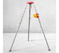 Trípode de rescate de emergencia para espacios reducidos, capacidad de carga de 1180 kg, protección contra caídas de hasta 30 m, trípode de seguridad para rescate y exploración