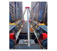 Trípode de rescate de emergencia retráctil para espacios reducidos, sistema de seguridad industrial de aluminio de 1800 libras con cabrestante, dispositivo de rescate esencial para profesionales