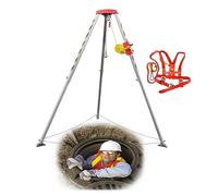 Trípode de rescate de emergencia, sistema de protección contra caídas de aluminio resistente para respuesta de emergencia, extinción de incendios y misiones de rescate, seguridad y estabilidad