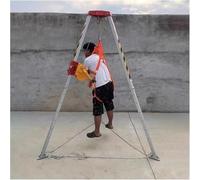 Trípode de Rescate, Kit de trípode de Rescate de Alta Resistencia para Espacios confinados: Capacidad de 544 kg, Patas retráctiles Ajustables, cinturón de Seguridad y cabrestante de 20 m par