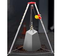 Trípode de Rescate Kit De Trípode De Rescate De Pozo 1200 1800 2600 Lbs Trípode Tradicional Para Espacios Confinados Equipo De Elevación De Alcantarillas Con Cables De 30M Y Protección Contra Caídas(S