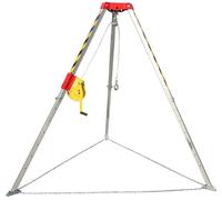 Trípode de rescate para espacios confinados de alta resistencia con cabrestante de autobloqueo, sistema de detención de caídas para equipos de seguridad de alcantarillas y túneles, equipo de rescate