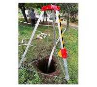 Trípode de rescate resistente, trípode ajustable de seguridad contra incendios para espacios reducidos, sistema de cuerda de rescate de emergencia, ideal para uso industrial y de extinción de