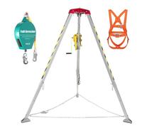 trípode de rescate, Sistema de trípode rescate telescópico 4,1 a 7 pies alto, kit for espacios cerrados