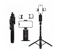 Trípode de seguimiento automático de cara con control remoto, soporte de teléfono de seguimiento inteligente, rotación de 360°, soporte de cámara de teléfono, control de gestos con soporte de trípode