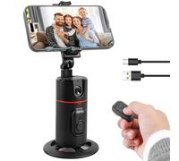 Trípode de seguimiento de la cara del coche para teléfono móvil, rotación de 360°, soporte para teléfono inteligente, soporte para selfie, trípode de control de gestos, cámara con mando a distancia