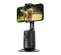 Trípode de seguimiento facial automático, rotación automática de 360 grados, soporte para teléfono móvil, equipo de estudio de grabación para el hogar, oficinas, juegos, cama, gimnasio, filmación