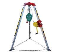 Trípode de Seguridad ignífugo para elevación en Espacios confinados Tradicionales, Kit de Equipo de elevación Industrial con trípode y Patas Ajustables, para Plataformas de perforación Tipo