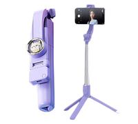 Trípode de Selfie de trípode portátil con trípode extendible | Trípode de Viaje portátil con Control Remoto, Selfie en el diseño de Gatos de Dibujos Animados para transmisión de Lente de Selfie
