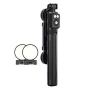 Trípode de selfie stick - soporte para teléfono de aluminio, obturador remoto inalámbrico | Trípode extensible de larga duración con función de luz, trípode de control remoto para selfies grupales
