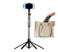 Trípode de selfie stick, trípode telefónico | selfie de 71 pulgadas de largo para vlogging | Puerto del teléfono móvil con cámara de viaje extensible remota para grabación, video e imágenes