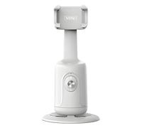 Trípode de teléfono de reconocimiento facial de IA inteligente, rotación de 360 grados, 1200 mAh, soporte para teléfonos de mesa, trípode de vlogging portátil, seguimiento de caras automotrices, par