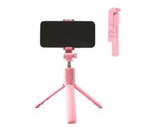 Trípode de teléfono extensible: domina tu creación de contenido, soporte portátil para smartphone con mando a distancia inalámbrico, mango de goma antideslizante + tornillo universal de 1/4 pulgadas