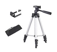 Trípode de teléfono extensible y ligero, soporte para teléfono celular, trípode de viaje portátil para fotografía en vivo