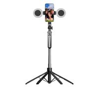Trípode de teléfono Ligero, Selfie trípode, Selfie de 71 Pulgadas de Largo para vlogging - Soporte para teléfono móvil Ampliable, grabación del Soporte del teléfono