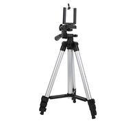 Trípode de teléfono, trípode de Viaje de aleación de Aluminio portátil, trípode de transmisión en Flexible para Exteriores, Viajes y Disparos en el Tiempo, Tornillo de 1/4 de Pulgada, Plateado