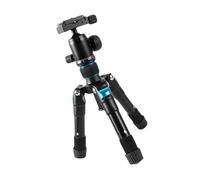 Trípode de viaje de aluminio con cabeza de bola ajustable 360° adecuado para DSLR y videocámaras