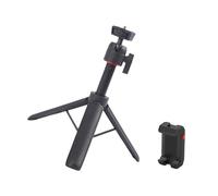 Trípode de viaje ligero extensible para vloggers y fotógrafos, construcción de aluminio con soporte para teléfono
