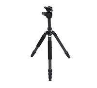 Trípode de Viaje para Cámara, ángulo Ajustable Resistente, Cerraduras de Hebilla Abatibles de 63,89 Pulgadas, Soporte Portátil para Cámara SLR, Fibra de Carbono Profesional para