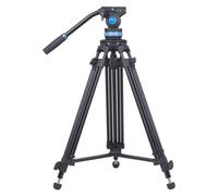 SIRUI Vídeo Trípode SH15, 155cm Trípode de Vídeo para Cámara con Cabezal Fluido, Aluminio Cámara de Viaje Duradero para Videocámara, Base Panorámica de 360°, Carga Máxima 10KG