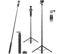 Trípode extensible de 160 cm para DJI Osmo Pocket 3, Osmo 360, Insta 360 X5/X4/X3/Ace Pro, Osmo Action5 Pro/4, GoPro Hero 13/12/11/10/Max, AKASO EK7000