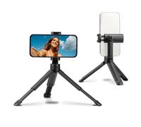 Trípode Extensible del Teléfono, Trípode de Selfie de 8 Cm a 11 Cm con Control Remoto y Soporte, Soporte Plegable Portátil Ligero para Teléfono, Fotografía y Videografía