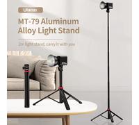 Trípode extensible Ulanzi MT-79 con tornillo de 1/4 pulgadas para cámara DSLR, trípode de micrófono con luz de relleno para teléfono inteligente MT-79