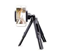 Trípode fotográfico con patas retráctiles, amplia compatibilidad que garantiza su idoneidad para múltiples dispositivos, rotación de 360 grados