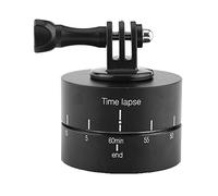 Trípode Giratorio de 360 Grados Estabilizador de lapso de Tiempo Adaptador de trípode de Metal para cámaras Smartphones Negro 60 mm de diámetro 42 mm de Altura