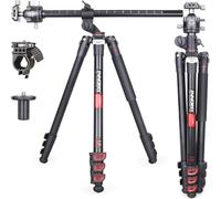 Trípode Horizontal INNOREL YT284A, Columna Central multiángulo giratoria y rótula de Baja Gravedad de 46mm Monopié trípode de cámara para DSLR Videocámara Fotografía aérea Carga 20kg
