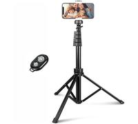 Trípode inalámbrico para selfies compatible con Samsung Galaxy S23 S24 Ultra Plus - Obturador remoto monopié integrado autorretrato extensible