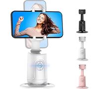 Trípode inteligente de reconocimiento facial con inteligencia artificial para teléfono, trípodes de seguimiento facial automático y selfie giratorio de 360°, soporte estabilizador de cardanes con