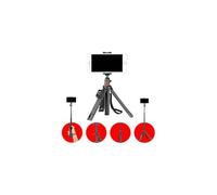 Trípode JOBY TelePod para Smartphone y Cámara DSLR, Mando Bluetooth, 360º, Palo Selfie, Vlogging, Youtube, Tik Tok, iPhone, Cámara de Acción GoPro, Luces LED
