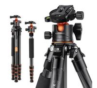 Trípode K&F Concept A255C2 BH-36L carbono compacto 156 cm 15 kg 2 en 1