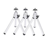 Trípode Koieam, 3 Piezas de aleación de Aluminio, Barniz Plateado para Estufa, Mini trípode telescópico antivibración