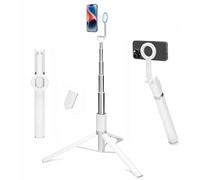 Trípode magnético de 65 pulgadas para iPhone con control remoto, trípode de palo selfie, trípode magnético para teléfono celular para TikTok/Vlog/grabación de video, compatible con iPhone y Android