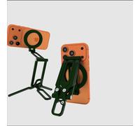 Trípode magnético para teléfono, compatible con MagSafe, soporte magnético portátil de aleación de aluminio con agarre cómodo para iPhone serie 17/16/15/14/13/12, se adapta a escritorio, gimnasio
