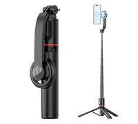 Trípode magnético para teléfono móvil, palo selfie para smartphone, mini trípode para teléfono móvil con mando a distancia Bluetooth, alcance de 10 m, compatible con iPhone y Android