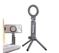 Trípode magnético para teléfono, soporte plegable para smartphone con soporte de clip giratorio, mango portátil para gimnasio, viajes, uso doméstico, diseño estable y ajustable para ver y filmar, 25 x
