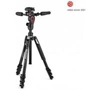 Manfrotto Befree 3-Way Live Advanced - Trípode y Cabezal de Aluminio para Cámaras y Videocámaras de hasta 6 kg, Ultracompacto - Accesorio para la Creación de Contenidos, Fotos y Videos