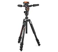 Manfrotto Befree 3-Way Live Advanced Diseñado para Cámaras Alpha Sony, Trípode de Viaje en Aluminio, Bloqueo por Palanca, Rótula Fluida de 3 Vías, Foto y Vídeo, Carga hasta 6 kg, Bolsa de Transporte