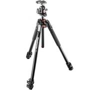 Manfrotto 190XPRO Trípode de Aluminio de 3 Secciones con Rótula de Bola XPRO y Placa 200PL - Trípode Profesional para Cámaras Réflex y sin Espejo